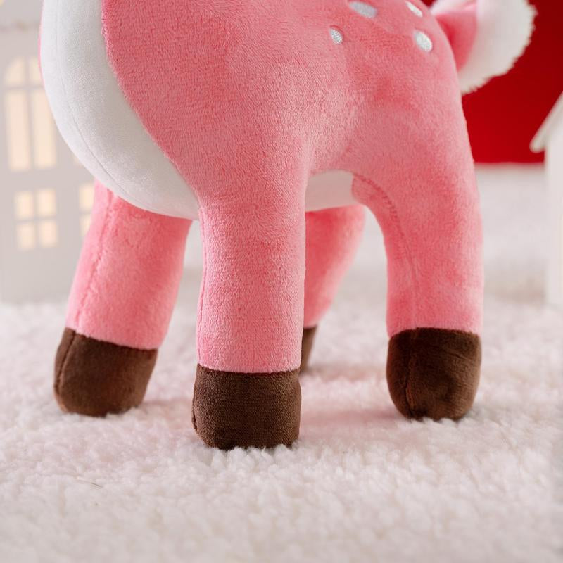 Sika Deer Doll Stuffed Animal Toys Plush Christmas Deer Christmas Decoration Christmas Toy Brawn 12"