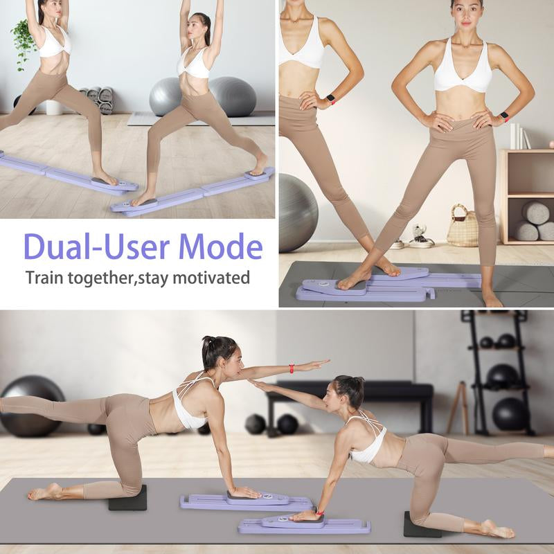 BIGWET 8-In-1 Multi-Functional Board Does It ALL! Foldable Ab Board with Elbow Support for Pilates & Planks. Your All-In-One Home Gym .Pilatesboard .Homegym