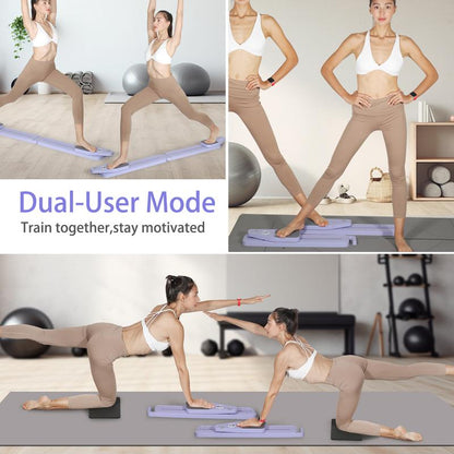 BIGWET 8-In-1 Multi-Functional Board Does It ALL! Foldable Ab Board with Elbow Support for Pilates & Planks. Your All-In-One Home Gym .Pilatesboard .Homegym