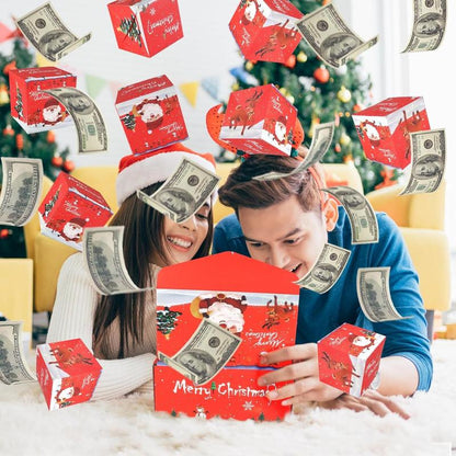 Surprise Gift Box Explosion Unique Folding Bouncing Red Envelope Cash Box with Confetti for Birthday Anniversary Valentine and Proposal