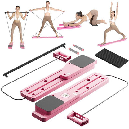 BIGWET 8-In-1 Multi-Functional Board Does It ALL! Foldable Ab Board with Elbow Support for Pilates & Planks. Your All-In-One Home Gym .Pilatesboard .Homegym