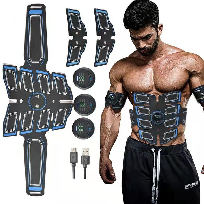 Joinpital ABS Stimulator Workout Equipment, Ab Machine USB Rechargeable Gear for Abdomen/Arm/Leg, Strength Training Equipment for Men and Women（Blue）