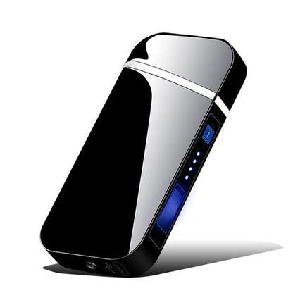 Rechargeable Electric Lighter - Dual Arc, Windproof Design with LED Battery Indicator - Perfect for Camping, BBQs, and Unique Gifts