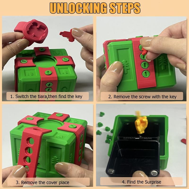 The Ultimate Prank Gift Box with Middle Finger Surprise - Hilarious 3D Printed Gag for Birthdays, Christmas, and Halloween!
